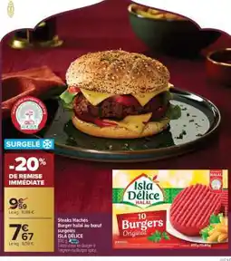 Carrefour Market Isla Délice Halal 10 Burgers Original offre