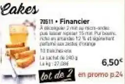 Thiriet Cakes financier offre