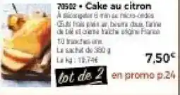 Thiriet Cake au citron offre