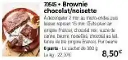 Thiriet Brownie chocolat noisette offre