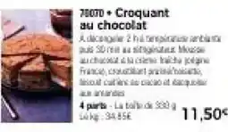 Thiriet Croquant au chocolat offre