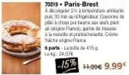 Thiriet Paris-brest offre
