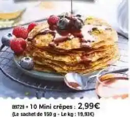 Thiriet 10 mini crêpes offre