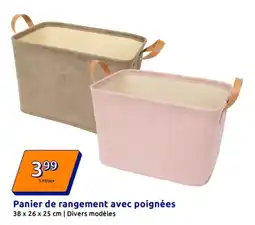 Action Panier de rangement avec poignées offre