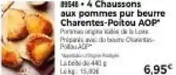 Thiriet 4 chaussons aux pommes pur beurre charentes-poitou aop offre