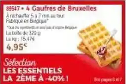 Thiriet 4 gaufres de bruxelles offre