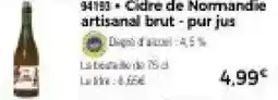 Thiriet Cidre de Normandie artisanal brut-pur jus offre