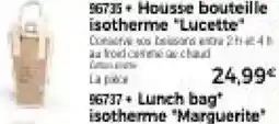 Thiriet Housse bouteille isotherme lucette offre