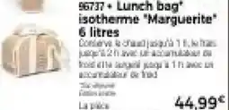 Thiriet Lunch bag isotherme marguerite 6 litres offre