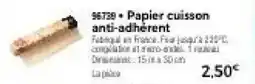 Thiriet Papier cuisson anti-adhérent offre