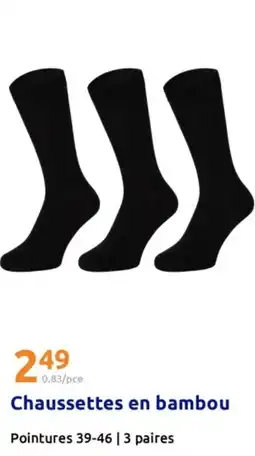 Action Chaussettes en bambou offre