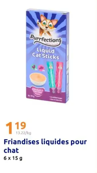 Action Friandises liquides pour chat offre