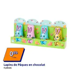 Action Lapins de Pâques en chocolat offre