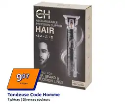Action Tondeuse Code Homme offre