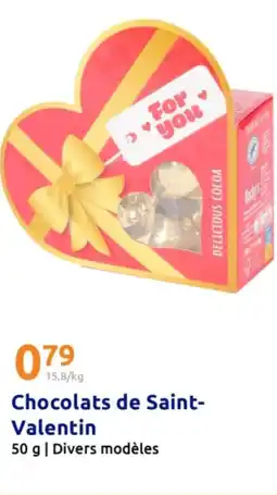 Action Chocolats de Saint- Valentin offre