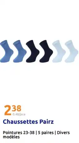 Action Chaussettes Pairz offre