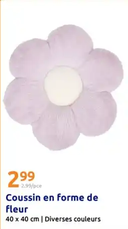 Action Coussin en forme de fleur offre
