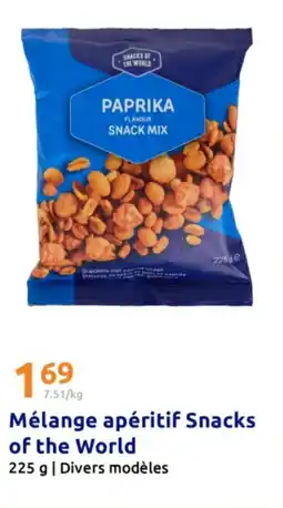 Action SNACKS OF THE WORLD Mélange apéritif offre