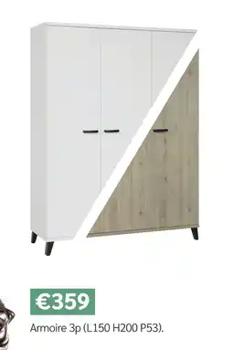 Meubles Crack Armoire 3p offre