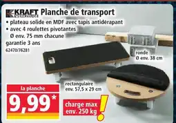 Norma Kraft werkzeuge planche de transport offre