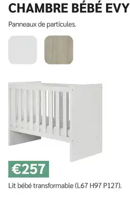 Meubles Crack Lit bébé transformable offre