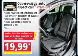 Norma Diamond car couvre-siège auto aspect cuir premium offre