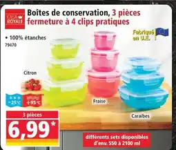 Norma Casa royale boîtes de conservation citron offre