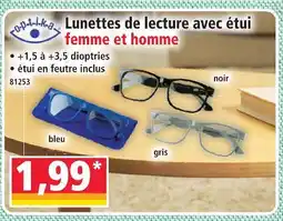 Norma Lunettes de lecture avec étui noir offre