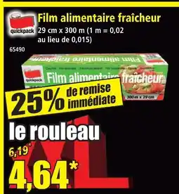 Norma Quickpack film alimentaire fraîcheur offre