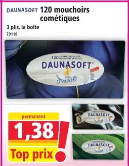 Norma Daunasoft 120 mouchoirs cosmétiques offre