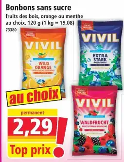 Norma Vivil bonbons sans sucre offre