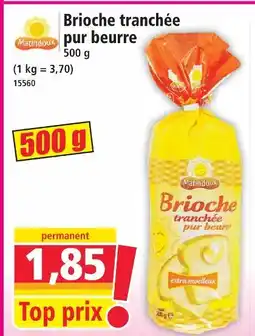 Norma Brioche tranchée pur beurre offre
