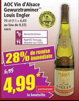 Norma Louis engler aoc vin d'alsace gewurztraminer offre