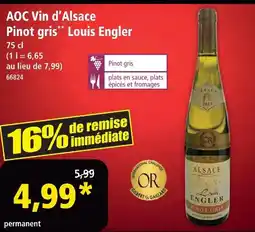 Norma Louis engler aoc vin d'alsace pinot gris offre