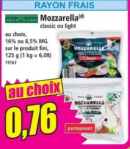 Norma Villa gusto mozzarella classic offre