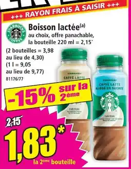 Norma Starbucks boisson lactée offre