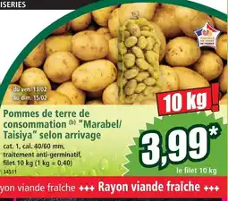 Norma Pommes de terre de consommation marabel/taisiya offre