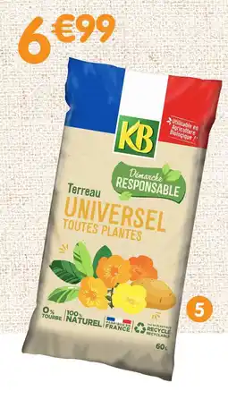 b&m Kb terreau universel offre