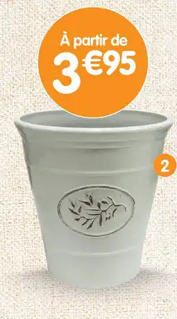 b&m Pot rond motif olivier offre