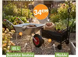 b&m Brouette en métal acier galvanisé offre