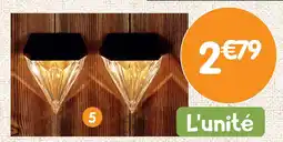 b&m Applique murale solaire diamant offre