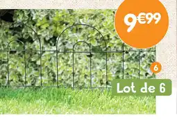 b&m Lot de 6 bordures de jardin en métal offre