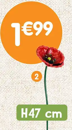 b&m Piquet coquelicot en métal offre