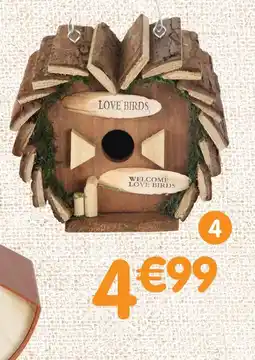 b&m Nichoir à oiseaux en bois offre