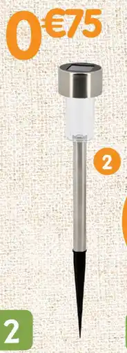 b&m Piquet solaire blanc chaud offre