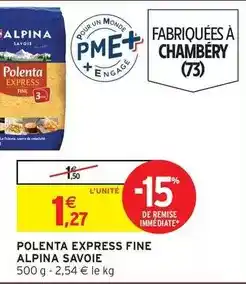 Intermarché Express Alpina - polenta express fine offre
