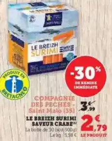 U Express Saint malo - le breizh surimi offre