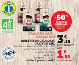 U Express Fa - tablette de chocolat grain de sail offre