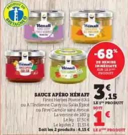 U Express Sauce apero offre