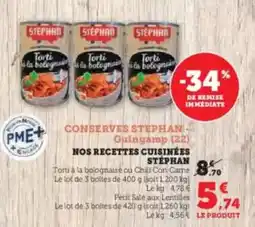 U Express Stéphan - guisgamp (2) nos recettes cuisinées offre